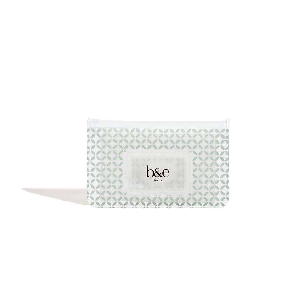 Empty "Maxi Mint" With Geometric Print Wipes Case | Ben & Ellie Baby