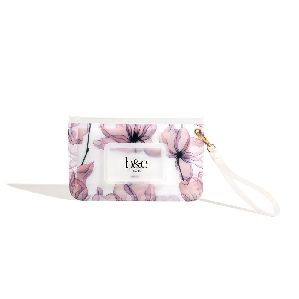 Empty "Freya" Wipes Case With Pink Floral Print | Ben & Ellie Baby
